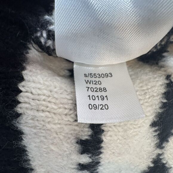 Loft Plus Cardigan Black/White Deer Print Open Front Rustic Holidays Women 16/18 - Picture 10 of 10